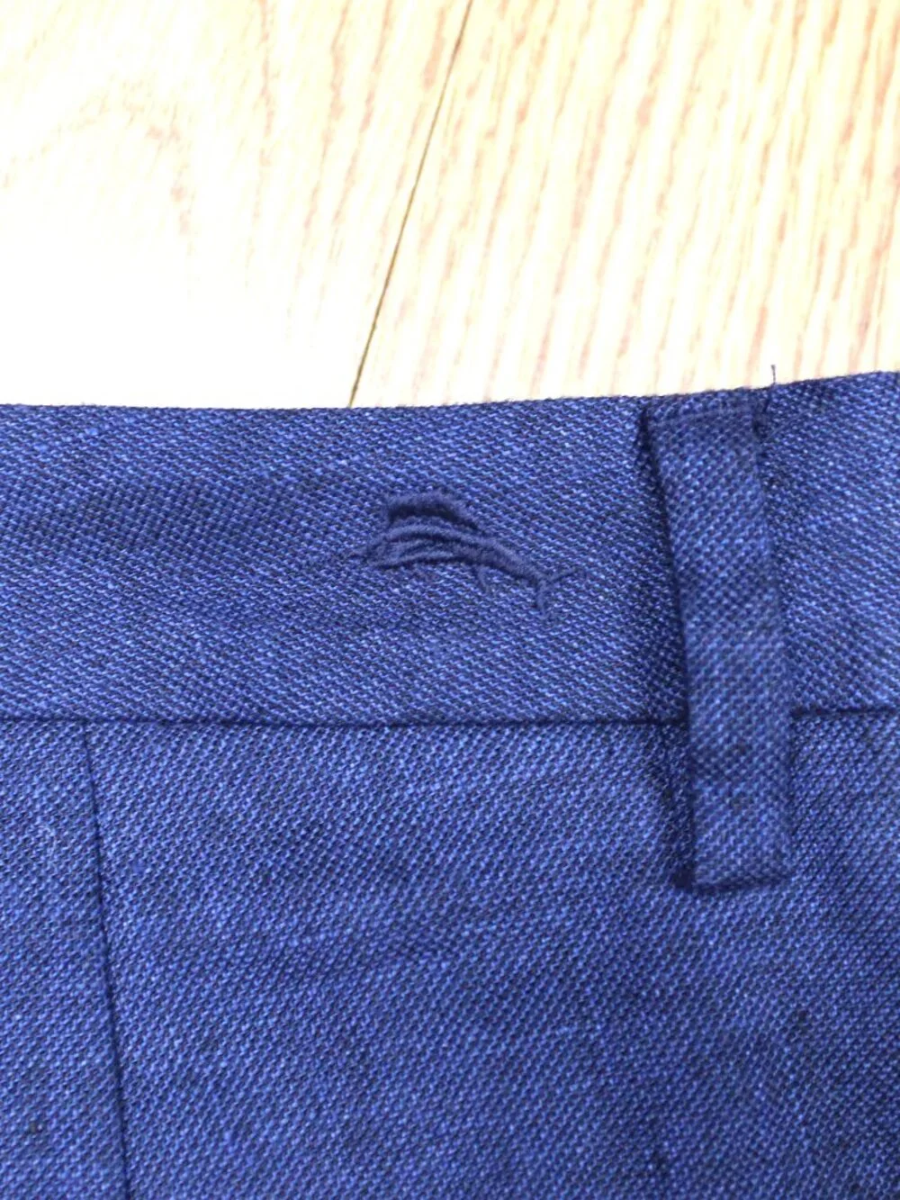 38x29 TOMMY BAHAMA REGULAR FIT FIT PANTS LINEN/POLYESTER NAVY Sz 38W x 29L